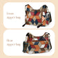 Women’s Patchwork Shoulder Bag with Large Capacity