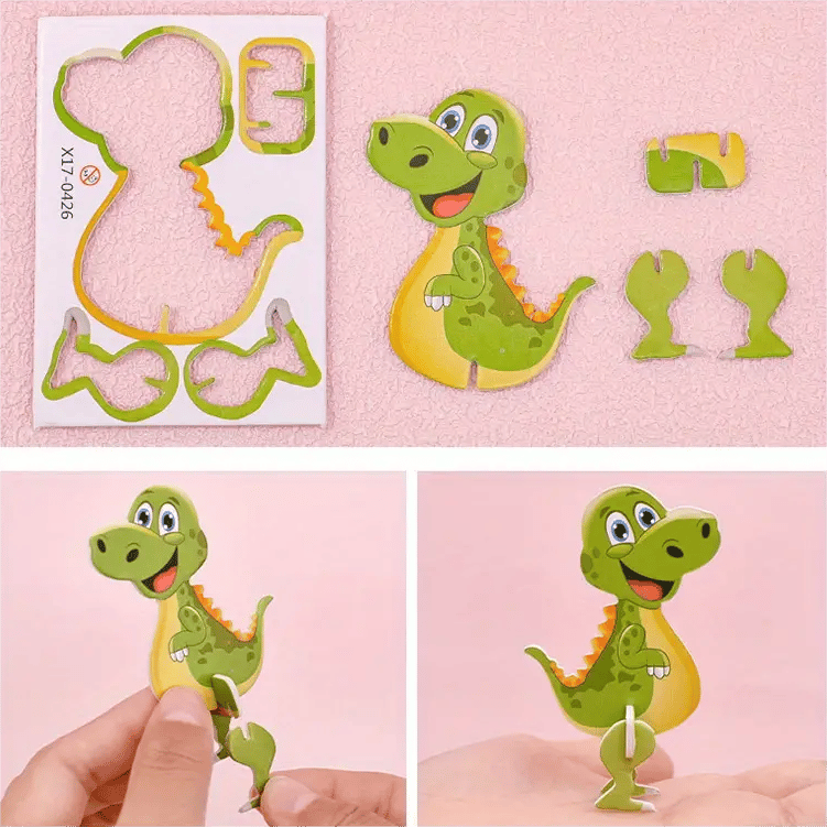 🎅🎁Weihnachtsangebot – 50 % Rabatt⏳🦖Erzieherisches 3D-Cartoon-Puzzle