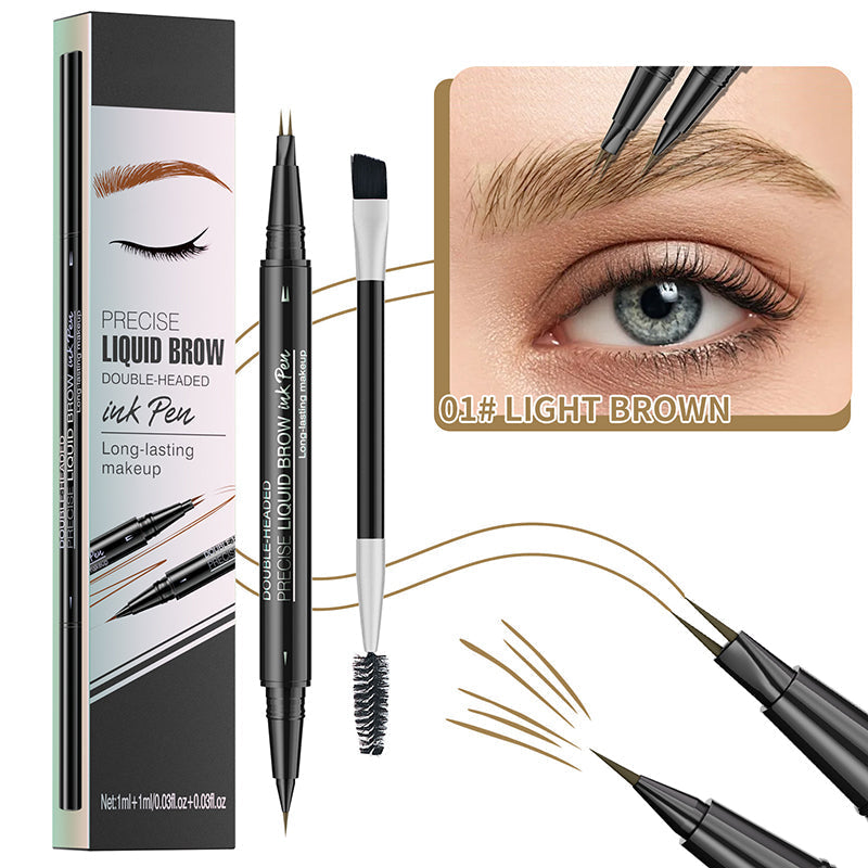 ✨Kaufen Sie 1 und erhalten Sie 1 gratis🔥Neujahrsangebot 2025🔥 2-in-1-Microblading-Augenbrauenstift mit zwei Enden