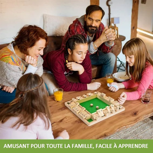 🎅Early Xmas Sales - 50% OFF🎄🔥FUN FAMILY GAMES - Shut The Box Board Game 🎲