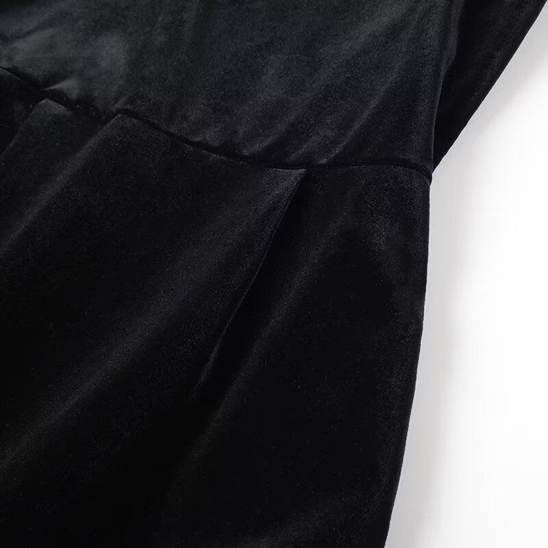 🎅Weihnachts-Specials + kostenloser Versand!🎁Elegantes Langarmkleid mit eckigem Ausschnitt