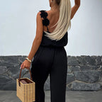 💕Ärmelloser Jumpsuit mit weitem Bein für Damen