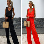 💕Ärmelloser Jumpsuit mit weitem Bein für Damen