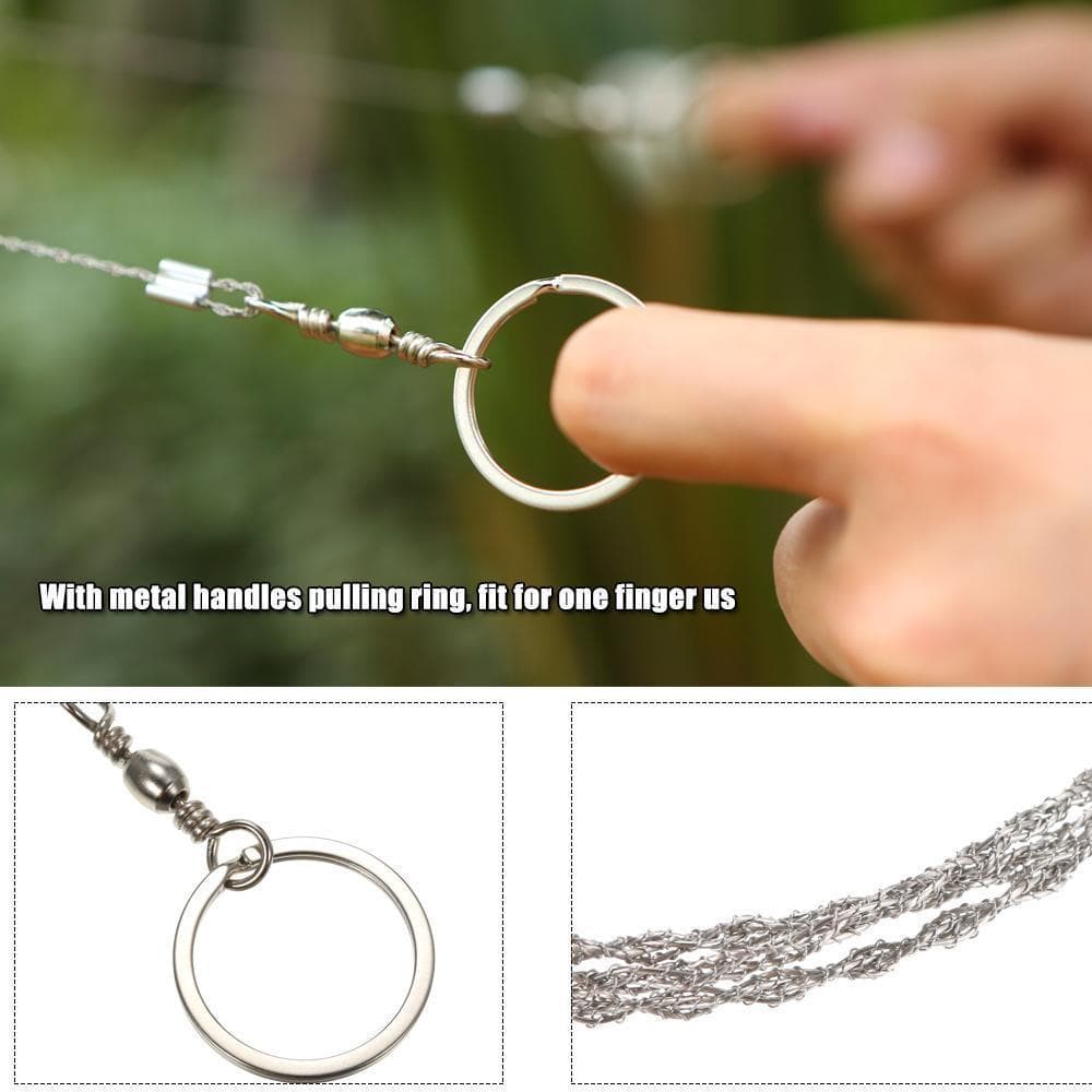 🔥BUY 1 GET 1 FREE🔥 Survival Gear Stainless Steel Wire Saw-4