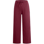🌸Damen Sommer Baumwolle Leinen Weite Hosen😍-13