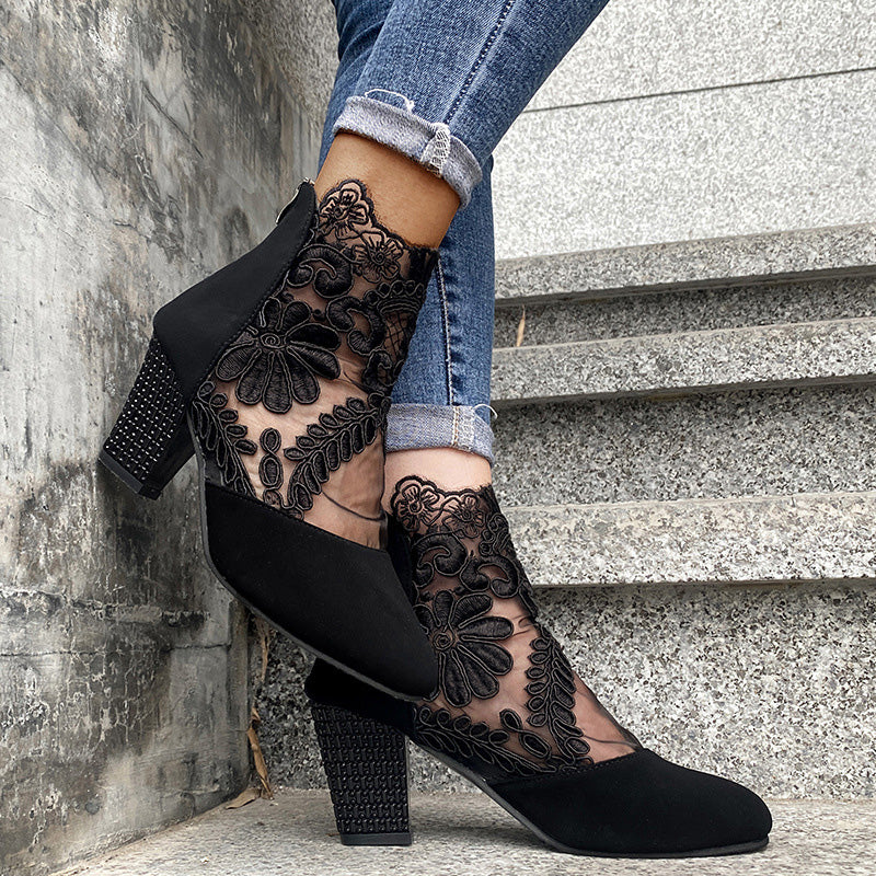 👢2025 neuer heißer Verkauf✨Damen High Heels mit eleganter Spitze für den Sommer