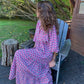 👗Elegantes Boho Maxikleid mit Puffärmeln und Blumenmuster