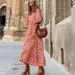 👗Elegantes Boho Maxikleid mit Puffärmeln und Blumenmuster