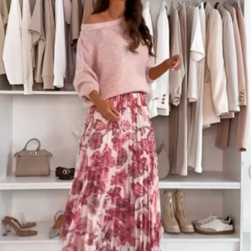 📣 50% RABATT!!!🌸👗Set: Oberteil mit süßer Schleife am Rücken und Tüllrock--Rifiorire