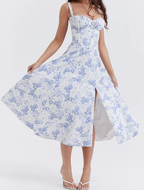 🌷Sommer Heißer Verkauf-50% Rabatt🍧Bedrucktes Bustier-Sommerkleid