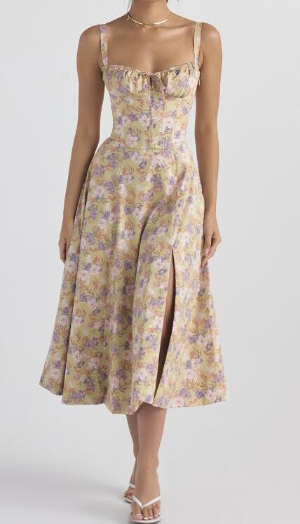🌷Sommer Heißer Verkauf-50% Rabatt🍧Bedrucktes Bustier-Sommerkleid
