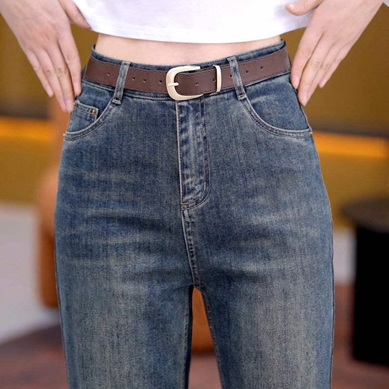 Women’s Versatile Loose Fit Straight Jeans-2