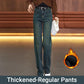 Women’s Versatile Loose Fit Straight Jeans-12