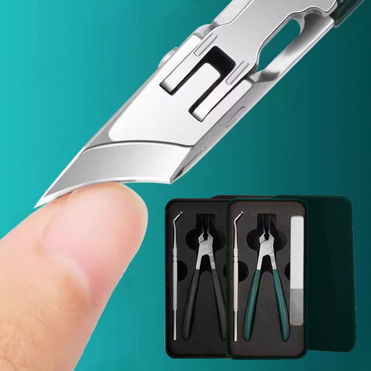 🔥2025 Heißer Verkauf 50% Rabatt🔥Anti-Splash 25 ° Slant Edge Nagel Clipper 3-teiliges Set✨