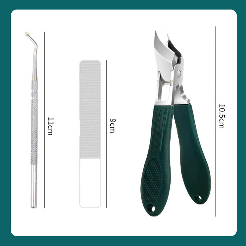 🔥2025 Heißer Verkauf 50% Rabatt🔥Anti-Splash 25 ° Slant Edge Nagel Clipper 3-teiliges Set✨