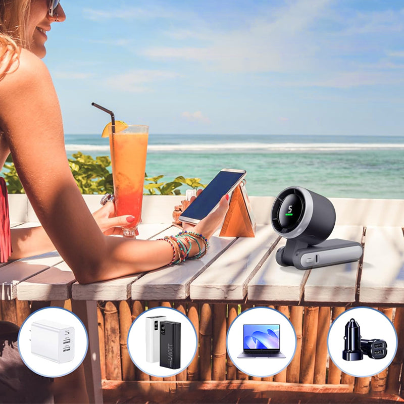 ☀️ Sommer Ourdoor unverzichtbar - Tragbarer Hand-Turbo-Ventilator