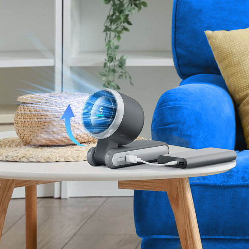 ☀️ Sommer Ourdoor unverzichtbar - Tragbarer Hand-Turbo-Ventilator