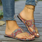⏳Begrenzte Zeit 50% Rabatt🩴Leichte orthopädische flache Sandalen für Damen🎨Vintage und Moderne kombiniert