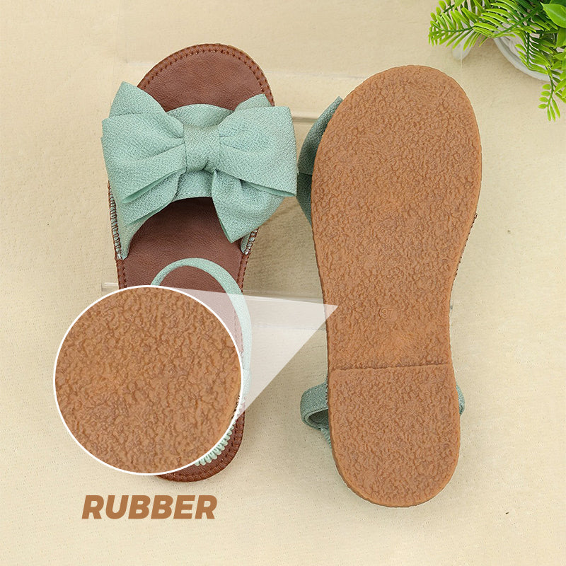 🎁Schnäppchen 50 % RABATT🔥Flache Sandalen mit Schleife für Frauen