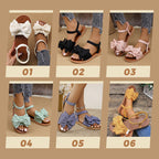 🎁Schnäppchen 50 % RABATT🔥Flache Sandalen mit Schleife für Frauen