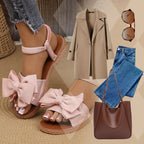 🎁Schnäppchen 50 % RABATT🔥Flache Sandalen mit Schleife für Frauen