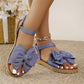 🎁Schnäppchen 50 % RABATT🔥Flache Sandalen mit Schleife für Frauen