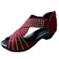 👡Damen Retro-Sandalen mit dickem Absatz und offenen Zehen