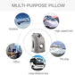 Inflatable Ergonomic Hollow-Cutout Travel Pillow – PVC Flocking, Quick Inflate, With Storage Bag ✨