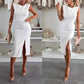 Ärmelloses Damen Bodycon Kleid mit Schlitz
