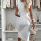 Ärmelloses Damen Bodycon Kleid mit Schlitz