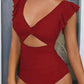🎁LIMITIERTER HOT SALE 50 % RABATT👗Sexy einteiliger Badeanzug mit Rüschen
