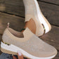 ✨Lässige Slip-on-Sneakers aus Mesh-Gewebe mit Strasssteinen für Damen