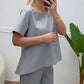 ⏳24-Stunden-Lieferung💥Zweiteiliges Set aus Kurzarmoberteilen und -hosen für Damen