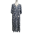 👗🌸 ‌SOMMERLICHE BLÜTENPRAHT: V-Ausschnitt Maxikleider mit LUXUS-CHIFFON‌ 👗🌸
