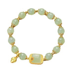 Nischenprodukt aus hochwertigem Hetian-Jade mit Perlenarmband
