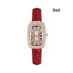 ⏳Zeitlich begrenztes Sonderangebot💕Quadratische Luxusuhren für Damen mit Kristall-Strass-Diamanten