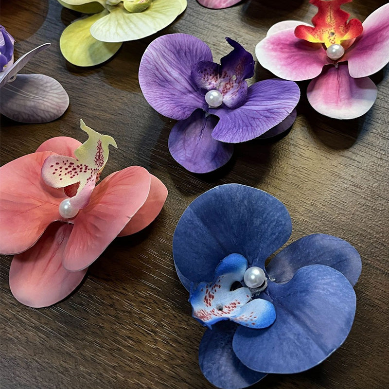 Schmetterling Orchidee Blume Haarspangen