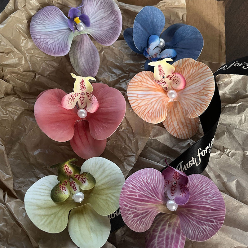 Schmetterling Orchidee Blume Haarspangen
