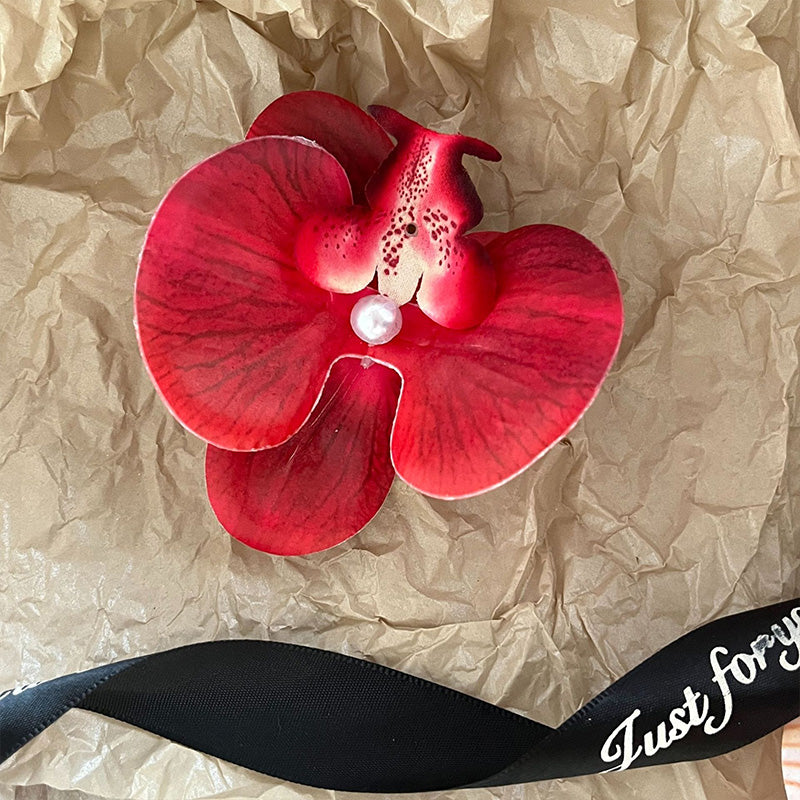 Schmetterling Orchidee Blume Haarspangen