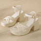 💥Schneller Verkauf✨Damen-Sandalen mit offener Spitze und hohem Blockabsatz