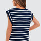 💖Limited Sale 50% OFF💖Women's Fashionable Versatile Striped Sleeveless Top