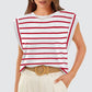 💖Limited Sale 50% OFF💖Women's Fashionable Versatile Striped Sleeveless Top