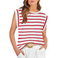 💖Limited Sale 50% OFF💖Women's Fashionable Versatile Striped Sleeveless Top