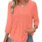 🌸Sommer Special💐Dünne Bluse mit Rundhalsausschnitt und lockerer Passform