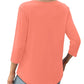 🌸Sommer Special💐Dünne Bluse mit Rundhalsausschnitt und lockerer Passform