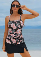 💥Letztes Tagessonderangebot 50% RABATT🩱Vintage-Tankini-Badeanzüge mit Bauchkontrolle für Damen