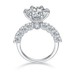 💍Geschenk für Sie | 5 Karat Mondlicht Sterling Silber Moissanit Ring