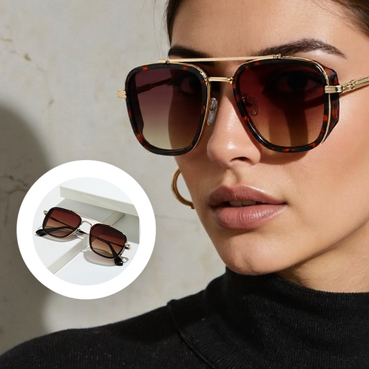 🕶️Klassische Retro-Sonnenbrille für Damen mit UV-Schutz und quadratischem Rahmen