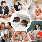 🕶️Klassische Retro-Sonnenbrille für Damen mit UV-Schutz und quadratischem Rahmen