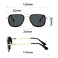 🕶️Klassische Retro-Sonnenbrille für Damen mit UV-Schutz und quadratischem Rahmen